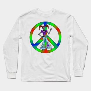 Alien Hippy Chick Long Sleeve T-Shirt